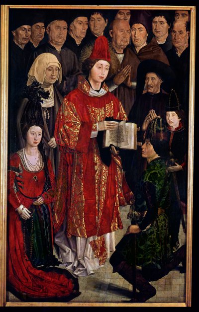 The Altarpiece of St. Vincent (detail) by Nuno Goncalves or Gonzalvez